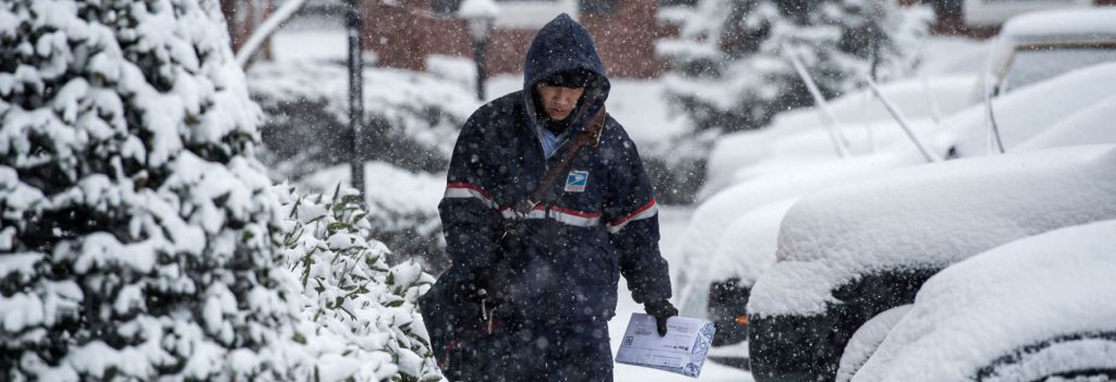 Arctic Blast Suspends Mail Service Wednesday