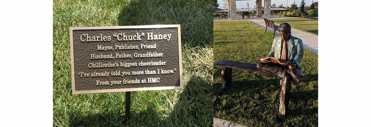 Mayor Chuck Haney Honored With Statue At Hedrick Gardens