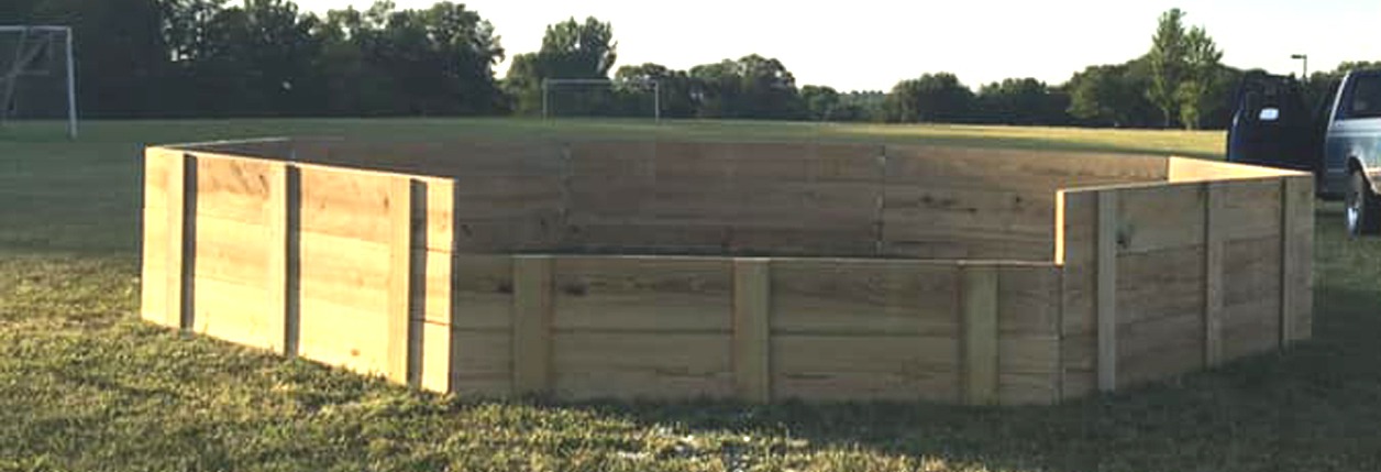 GaGa Ball Pit Constructed At Danner Park As Part Of Eagle Scout Project
