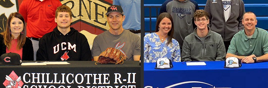 Two Hornets Sign Baseball College Letters