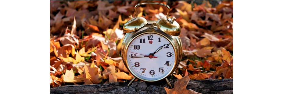 Daylight Saving Times ends 2 a.m. Sunday Nov. 3