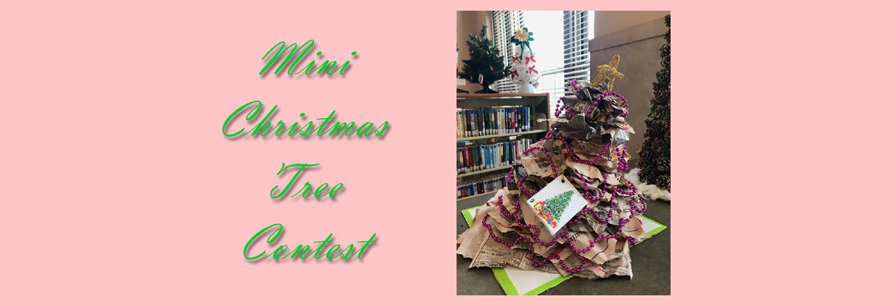 Mini Christmas Tree Contest At The Library