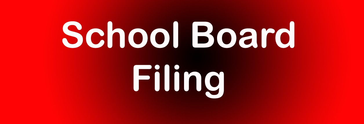 School Board Filing Opened Tuesday