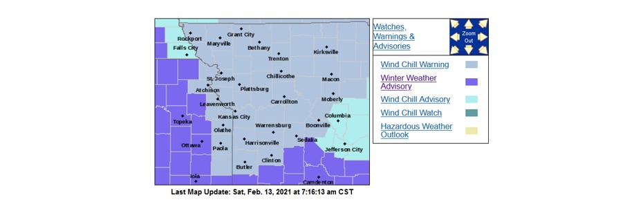 Windchill WARNING For This Evening Through Monday Morning