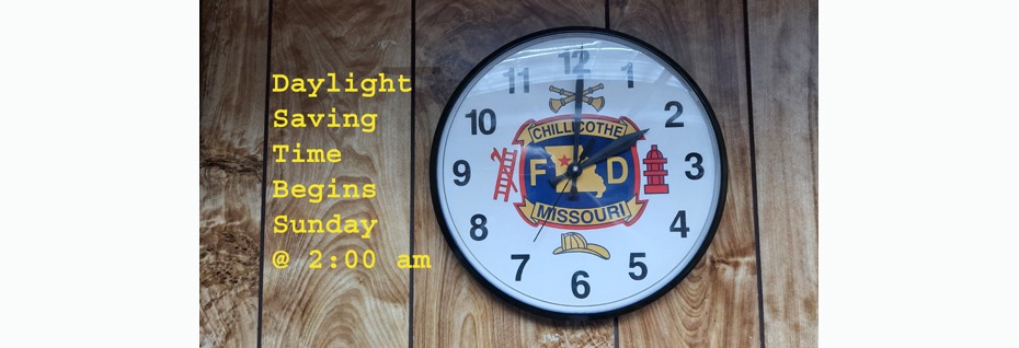 Daylight Saving Time Begins Sunday