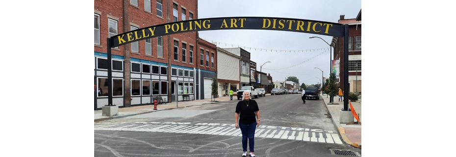 New Entry Arch Welcomes All To The Kelly Poling Arts District