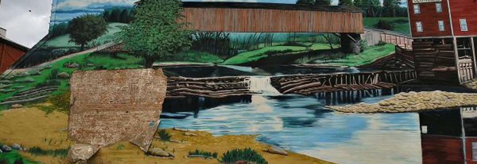Poling Mural – Graham’s Mill – Damaged By Wind