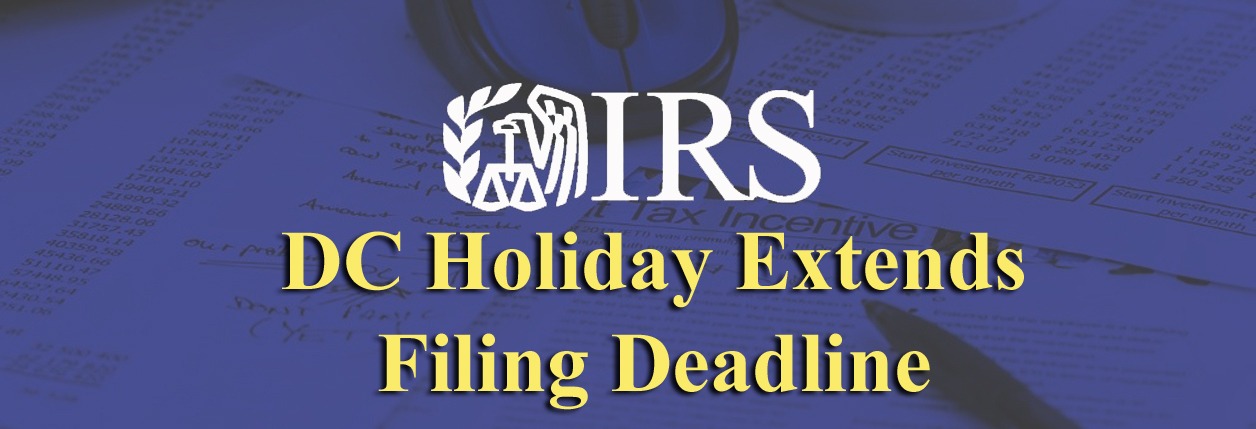 Tax Filing Deadline Extended For Holiday