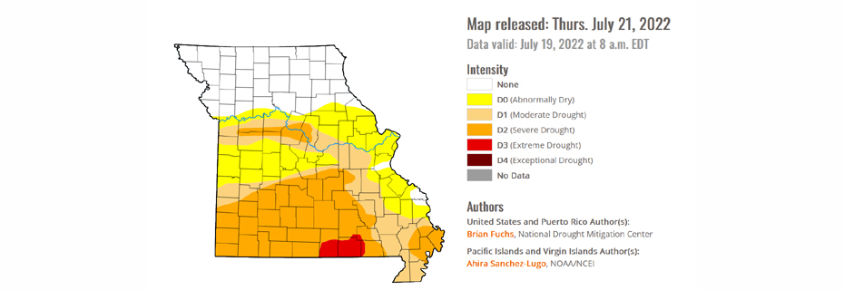 Drought Primarily South Of Missouri River