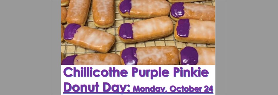 Purple Pinkie Donut Day