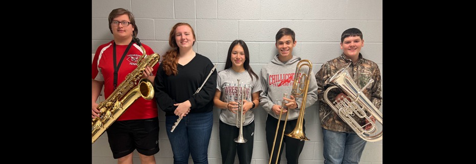 Five Selected For All District  Band