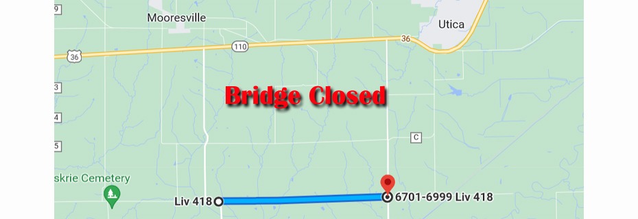 Bridge On LIV 418 Closed