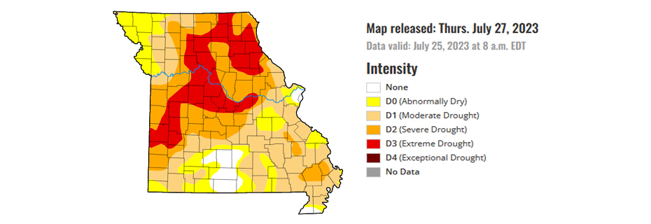 Six Local Counties Under Extreme Drought Conditions