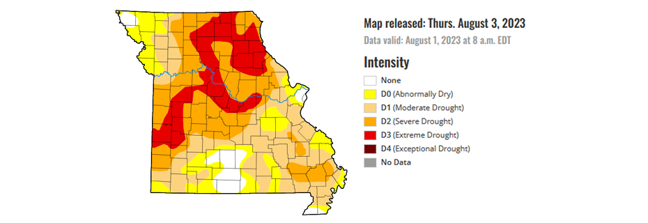 Missouri Drought Monitor Shows Slight Improvement