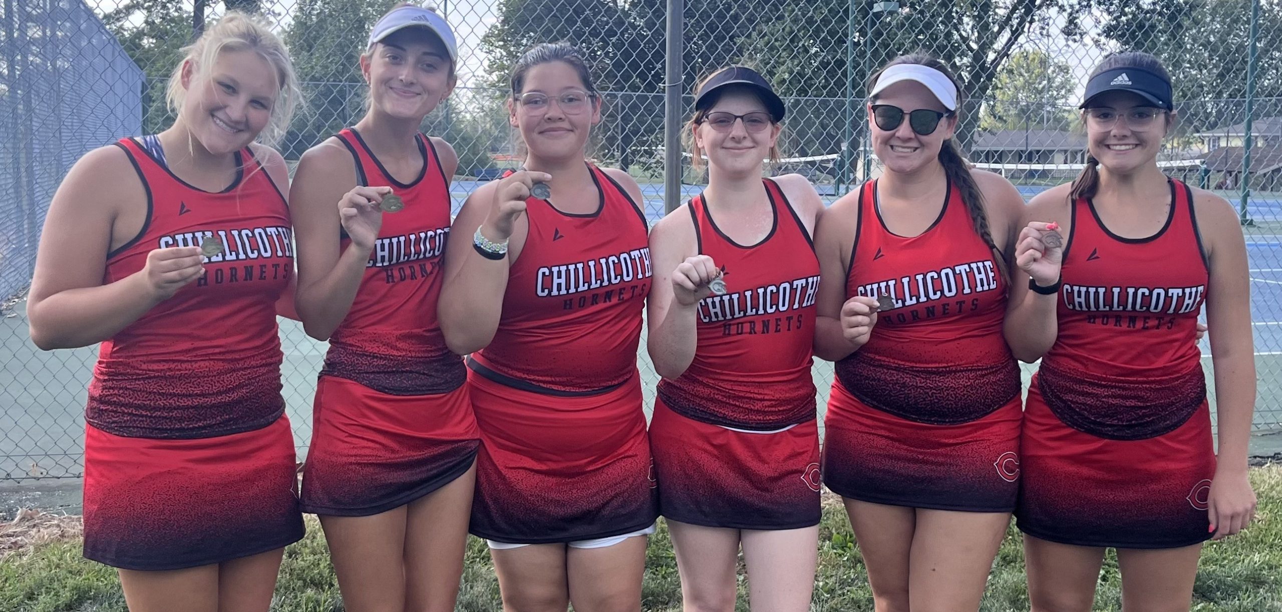 Lady Hornet Netters Earn Six Medals at Cameron Tennis Tournament