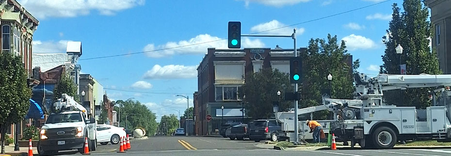 Traffic Signal Repair Complete At Washington & Webster