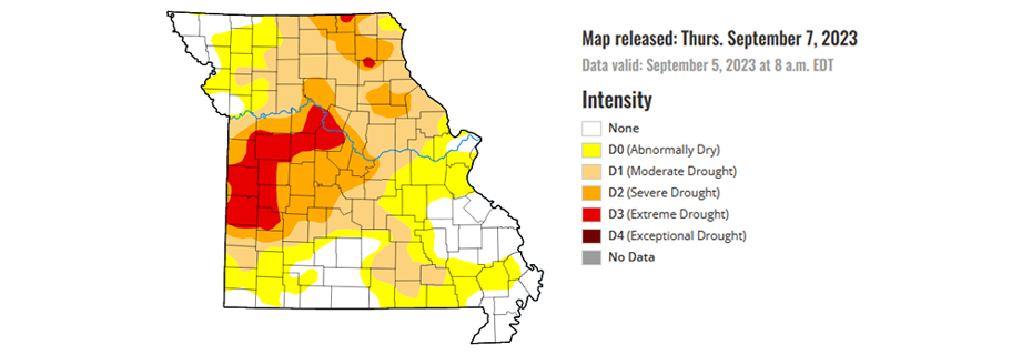 Drought Conditions For Northwest Missouri