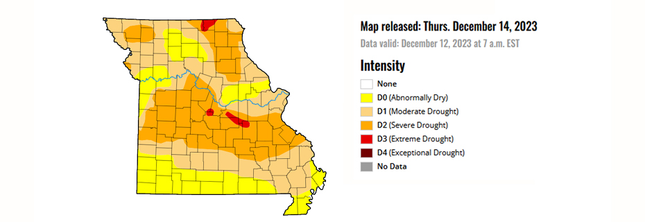 Drought Conditions Across Missouri