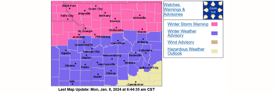 Winter Storm Warning Issued