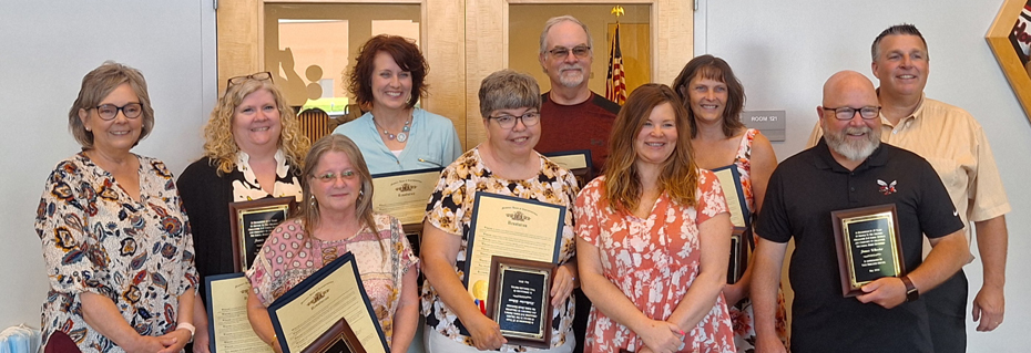 Eleven Retiring Chillicothe R-II Staff Recognized At Meeting