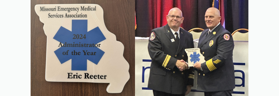 Fire Chief Eric Reeter MEMSA 2024 Administrator Of The Year