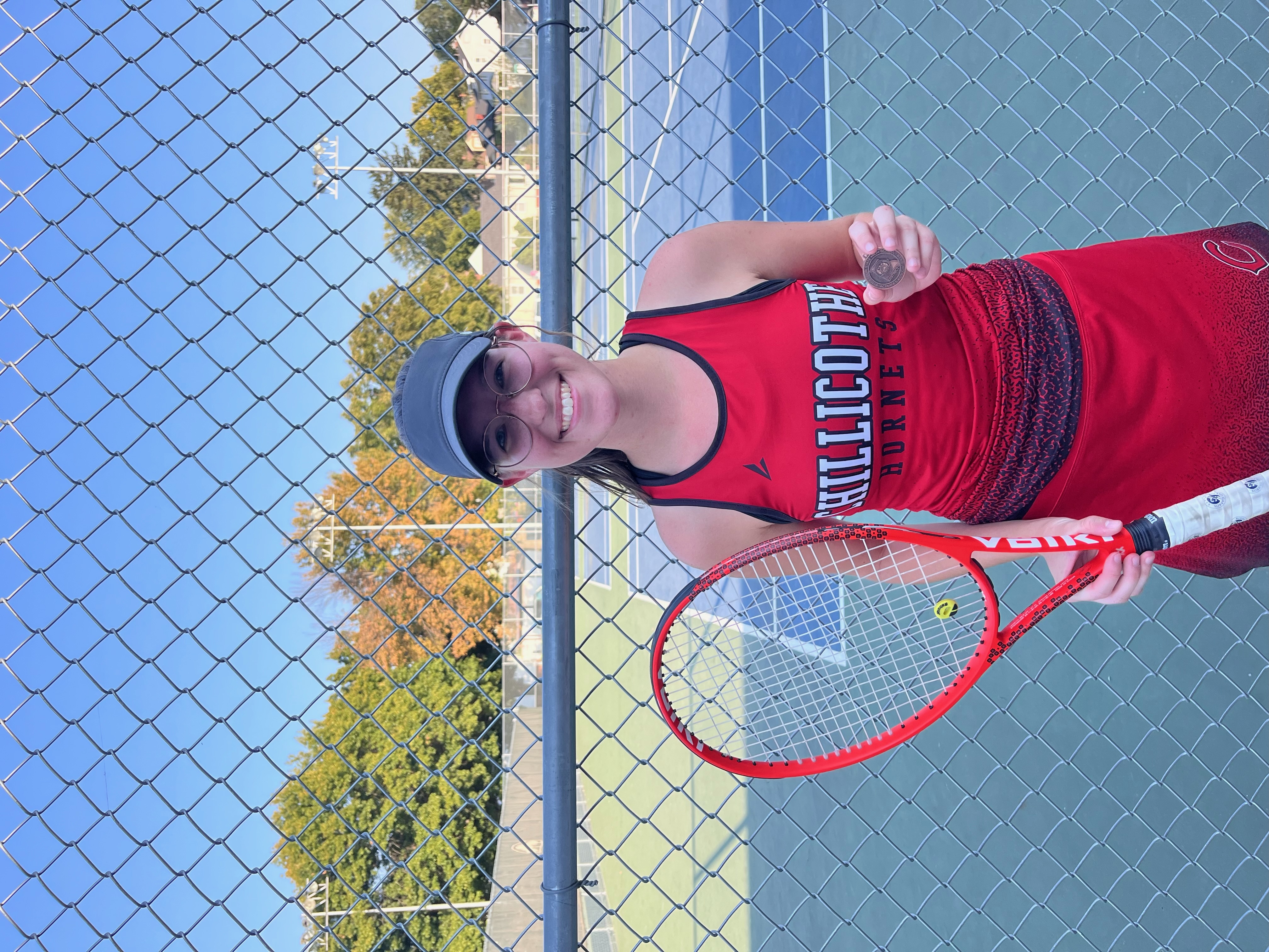 Crowe Shines at Individual Tennis Districts, Bringing Home 3rd Place Medal