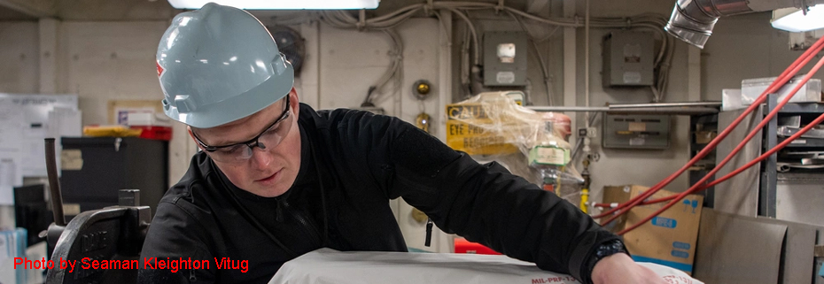 Navy Airman Brooks Serving on Aircraft Carrier Ronald Reagan