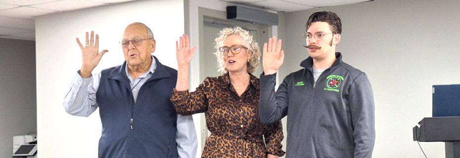 Health Center Meeting Starts With Swearing In