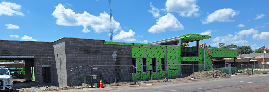 Construction Progress On New Police Facility
